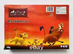 PEZ Disney Le Roi Lion Ensemble de collectionneur Timon Simba Pumba Mufasa années 2000 RARE