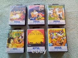 Pack de 6 jeux Disney pour Sega Game Gear : Aladdin, Le Livre de la Jungle, Tale Spin, Le Roi Lion