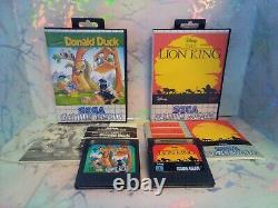 Pack de 6 jeux Disney pour Sega Game Gear : Aladdin, Le Livre de la Jungle, Tale Spin, Le Roi Lion