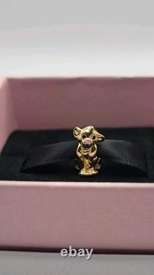 Pandora Disney charme Simba du Roi Lion en argent 925 avec plaquage or 14 carats avec boîte