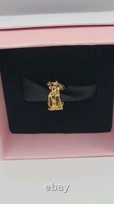 Pandora Disney charme Simba du Roi Lion en argent 925 avec plaquage or 14 carats avec boîte