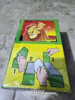 Panini Disney 8 Boîtes D'autocollants Scellées Aladin, Livre De Jungle, Roi Lion, Elliot