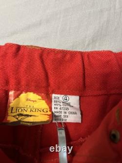 Pantalons vintage des années 90 de Disney Le Roi Lion Taille 4 Un objet de collection rare