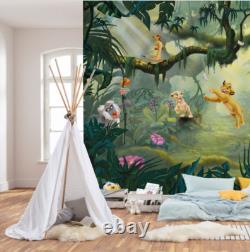 Papier peint photo pour chambre d'enfants Roi Lion Disney 137x110 pouces décor mural