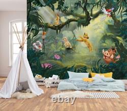 Papier peint photo pour chambre d'enfants Roi Lion Disney 137x110 pouces décor mural