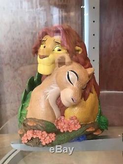 Parcs Disney Simba & Nala Roi Lion Grand Figure Moyenne Résine Nouveau Avec La Boîte