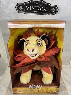 Pelage exclusif de Disney 2018 Le Roi Lion SIMBA en peluche 12 Ld Ed de 3500. Nouvelle boîte OG