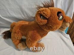 Peluche parlante en français de Landsay Kovu le Lion King 2 Simba's Pride rare