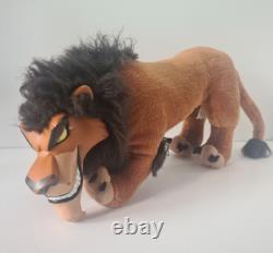 Peluche vintage Scar du Roi Lion de 1994 avec visage en vinyle Applause