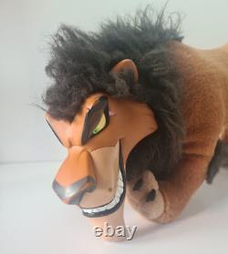 Peluche vintage Scar du Roi Lion de 1994 avec visage en vinyle Applause
