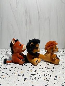 Peluches trio Lion King Wishables de Disney Parks : Pumba, Scar & Timon