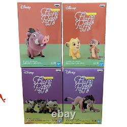 Personnages de Disney Fluffy Puffy LION KING & méchants secondaires Ensemble complet de 4 prix