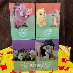 Personnages de Disney Fluffy Puffy LION KING & méchants secondaires Ensemble complet de 4 prix