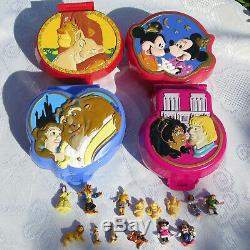 Polly Pocket 100% Disney Belle Et La Bête, Le Roi Lion Mickey Mouse Notre-dame