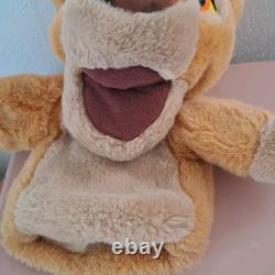 Poupée à main Simba du Roi Lion, jouet en peluche exclusif Disney, vintage années 90, 10 pouces