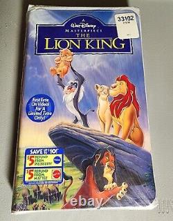 Première édition scellée Le Roi Lion VHS 1995 Édition limitée extrêmement rare