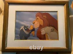 Preuve de pub très rare #16/50 Disney Cellule peinte à la main Le Roi Lion 1ère édition d'occasion