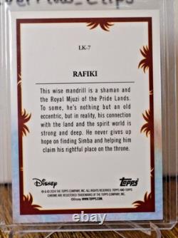 RAFIKI 2024 Topps Chrome Disney Le Roi Lion 30e anniversaire ? VAGUE ORANGE ET JAUNE /30