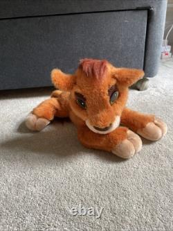 RARE 1998 Mattel Purring Kovu Peluche Roi Lion II L'Héritage de Simba Son Fonctionnel