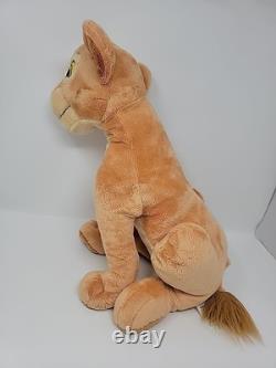 RARE 2011 Disney Store Le Roi Lion Simba et Nala Adulte Grand Peluche Collectible 18 pouces