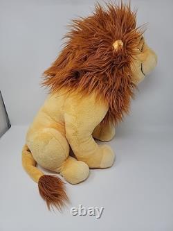 RARE 2011 Disney Store Le Roi Lion Simba et Nala Adulte Grand Peluche Collectible 18 pouces