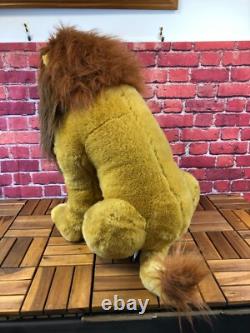 RARE DISNEY STORE LE ROI LION Grand MUFASA SIMBA Jouet en Peluche 66 cm de Haut