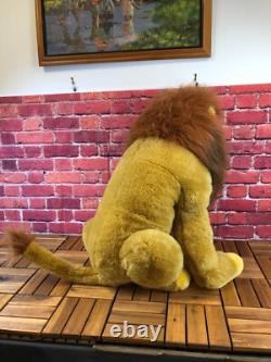 RARE DISNEY STORE LE ROI LION Grand MUFASA SIMBA Jouet en Peluche 66 cm de Haut