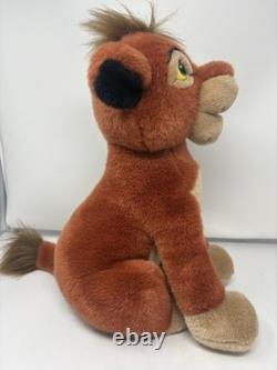 RARE HTF Kovu et Kiara peluche assise de 16 pouces Disney Le Roi Lion II : La Garde de Simba