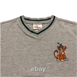 RARE VTG Disney Le Roi Lion II Kovu Chemise à manches longues brodée Taille 10-12