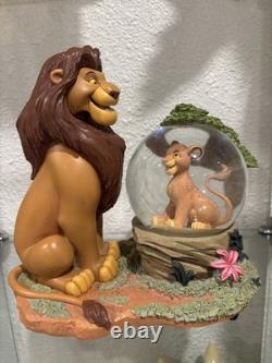 RARE boule à neige Disney Le Roi Lion Mufasa / Simba Je ne peux pas attendre d’être roi