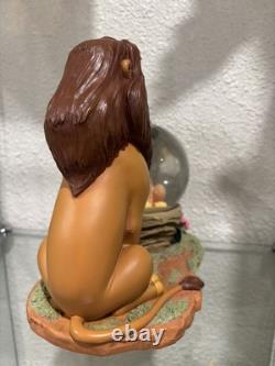 RARE boule à neige Disney Le Roi Lion Mufasa / Simba Je ne peux pas attendre d’être roi