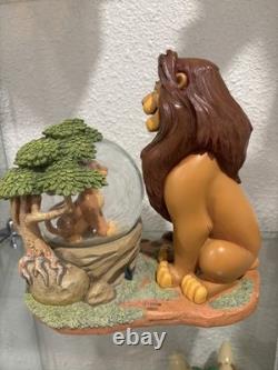 RARE boule à neige Disney Le Roi Lion Mufasa / Simba Je ne peux pas attendre d’être roi