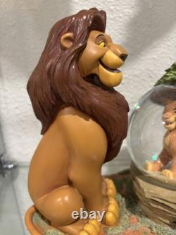 RARE boule à neige Disney Le Roi Lion Mufasa / Simba Je ne peux pas attendre d’être roi