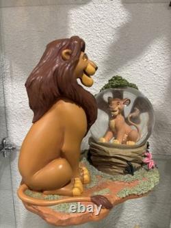 RARE boule à neige Disney Le Roi Lion Mufasa / Simba Je ne peux pas attendre d’être roi