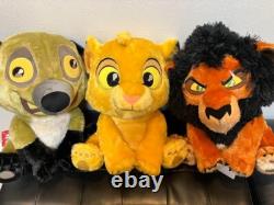 RÉVE Disney Roi Lion Simba Scar Ed 2024 Ensemble de 3 Poupées en Peluche du JAPON