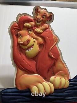 Rare 1994 Burger King Disney Lion King Affiche D'affichage