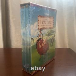 Rare 1994 Les Nouvelles Aventures du Roi Lion de Disney Coffret de 6 Livres Scellé Grolier