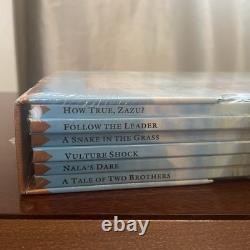 Rare 1994 Les Nouvelles Aventures du Roi Lion de Disney Coffret de 6 Livres Scellé Grolier