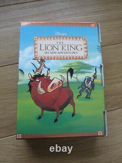 Rare Disney Le Lion King-six Nouvelles Aventures 1994 Hardback Book Box Set Grolier