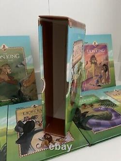 Rare Disney Le Lion King-six Nouvelles Aventures 1994 Hardback Book Box Set Grolier