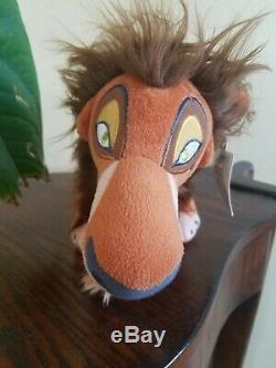 Rare Disney Le Roi Lion Japon Sega Scar Collector Peluche