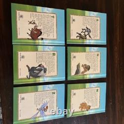 Rare Disney Le Roi Lion - Six Nouvelles Aventures 1994 Ensemble Complet de Livres Reliés
