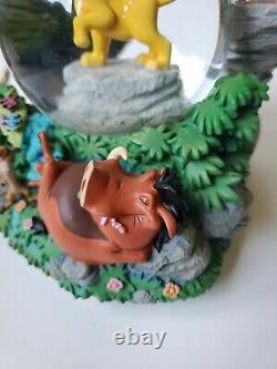 Rare Disney Lion King'i Cant Wait To Be King ' Musical Snow Globe, 7 Grand