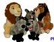 Rare Disney Store Lion King Hyena Shenzi Banzai Ed Plush Lot Avec Scar & Mufasa