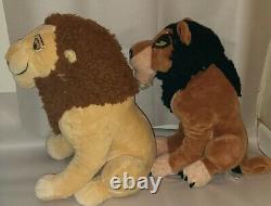 Rare Disney Store Lion King Hyena Shenzi Banzai Ed Plush Lot Avec Scar & Mufasa