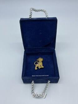 Rare Disney Swarovski Le Roi Lion Simba Broche Nouvelle