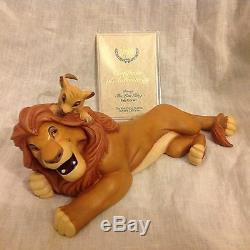 Rare Disney Wdcc Le Roi Lion Forever Pals Figurine-mib Avec Coa