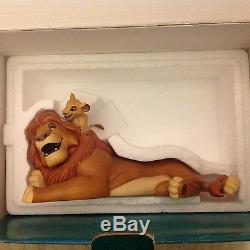 Rare Disney Wdcc Le Roi Lion Forever Pals Figurine-mib Avec Coa