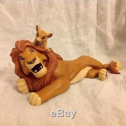 Rare Disney Wdcc Le Roi Lion Forever Pals Figurine-mib Avec Coa