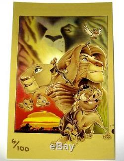 Rare Le 100 Épinglette Disney Géantele Roi Lion Mufasa Simba Nala Scar